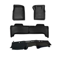 Combo Sandgrabba Mats Front and Rear Plus Dash Mat Landcruiser 70 78 79 Dual Cab 2012- 2023