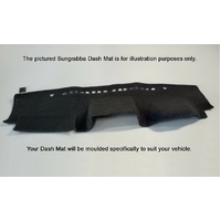 Sungrabba Dash Mat To Suit Holden Jackaroo Five Door Wagon With Passenger Airbag 03/1998-2002 Black