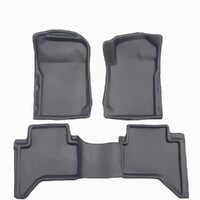 Sandgrabba Mats To Suit Mazda BT50 Dual Cab Four Door Utility 2011 - 2020 Grey Floor Automatic Front And Rear