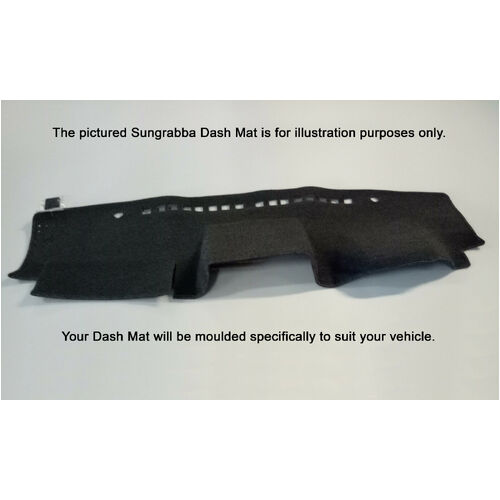 Sungrabba Dash Mat To Suit Daihatsu Charade G100 5 Door Hatch 1988-1991 Black