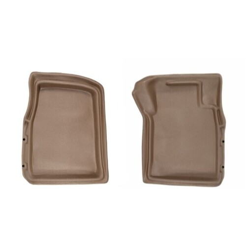 Sandgrabba Mats To Suit Ford Ranger Next Gen Space Cab Utility 2022- ON  Beige Floor Automatic Front Only