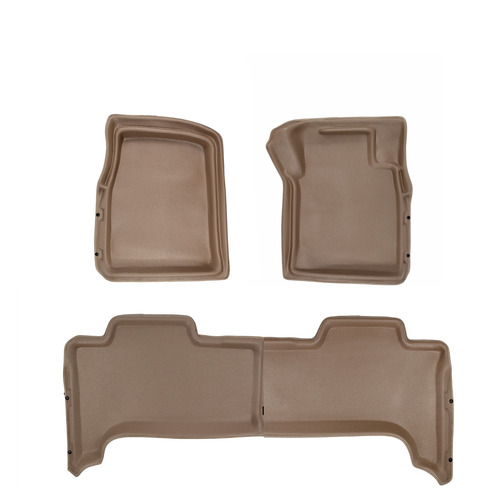 Sandgrabba Mats To Suit GWM Cannon-X Four Door Dual Cab Utility 2020 - ON [Sandgrabba Colours: Beige] [Transmission: Floor Automatic] [Sandgr