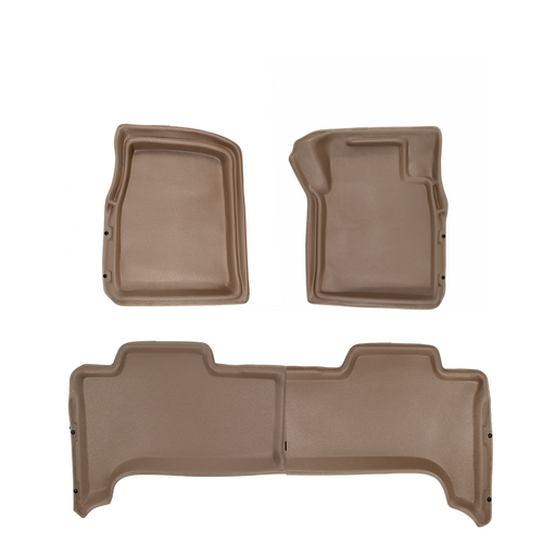 Sandgrabba Mats To Suit RAM Laramie Crew Cab Four Dour Utility 1500-2500-3500 2018 -2021 Beige Dash Automatic Front And Rear